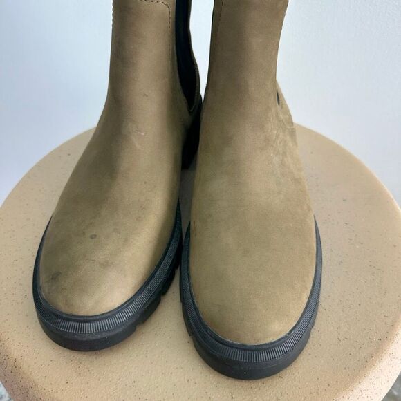 Timberland Women’s Cortina Valley Chelsea Boots In Olive Nubuck Leather - Picture 6 of 13